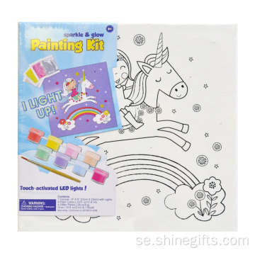 Canvas Sparkle and Glow Painting Kit för barn